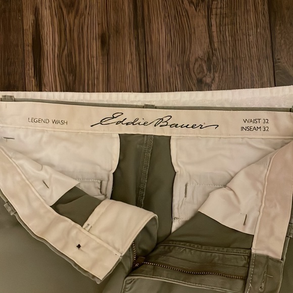 Eddie Bauer flat front khakis - Picture 2 of 2